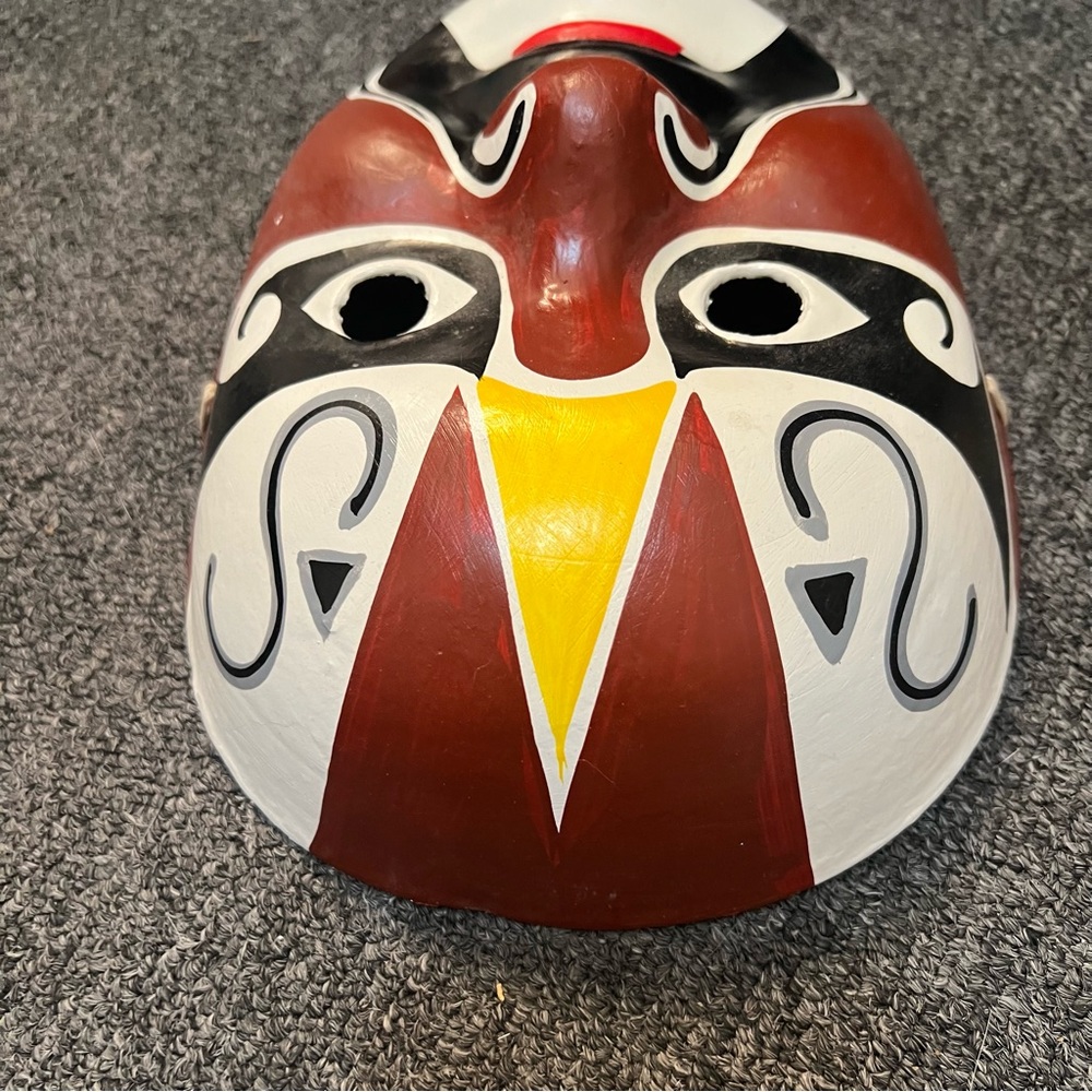 Vintage Hand painted  Paper Mache Asian/Chinese Mask - Picture 11 of 15